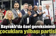 Bayraklı Belediyesi özel gereksinimli çocuklara yılbaşı partisi düzenledi