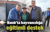 Kınık'ta hayvancılığa eğitimli destek