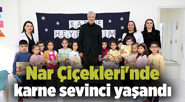 Nar Çiçekleri'nde karne sevinci yaşandı