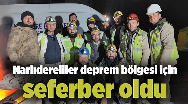 Narlıdereliler deprem bölgesi için seferber oldu